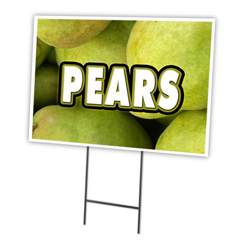 SignMission C-1824-DS-Pears 18 x 24 in. Pears Yard Sign & Stake