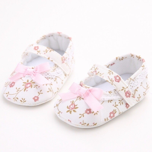 Baby Girls Floral Print First Walkers Shoes Sweet