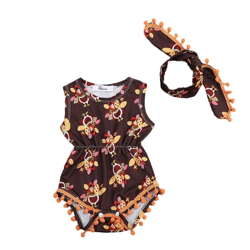 Sweet Newborn Baby Girl Little Bees Tassels