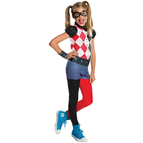 Rubies 273770 DC Superhero Girls Harley Quinn Child Costume - Medium