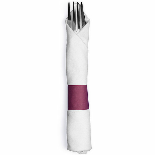 Rofson NBBU 1.5 x 4.25 in. Napkin Band Paper, Burgundy - Case of 2