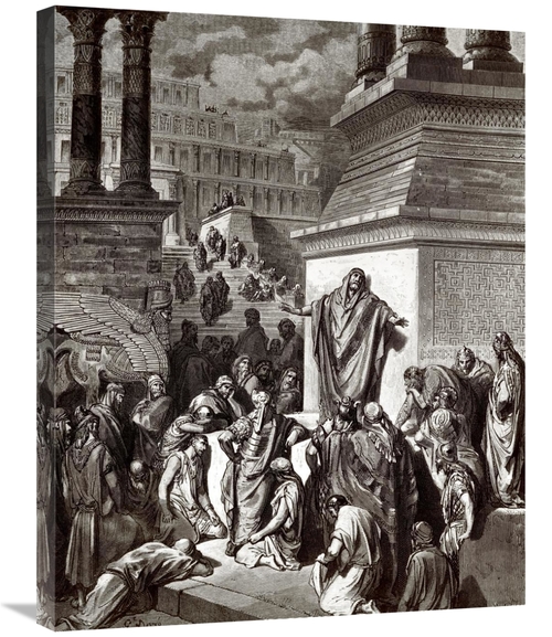 Global Gallery GCS-277421-30-142 30 in. Jonah Telling of Ninevehs Comi