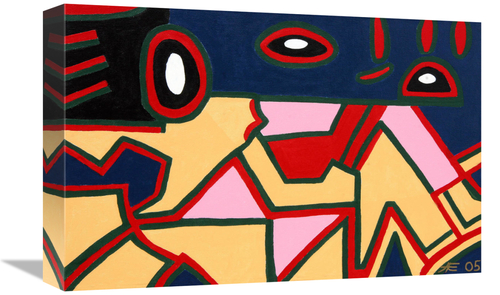 Global Gallery GCS-479200-1218-142 12 x 18 in. Fox Abstract Art Print 