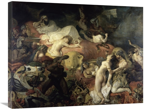 Global Gallery GCS-277377-30-142 30 in. The Death of Sardanapalus Art 