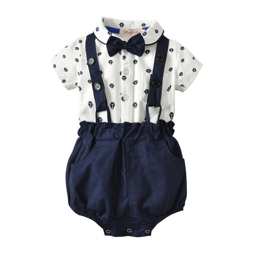 Toddler Kids Baby Boy 2Pcs Outfits Gentlemen Bow
