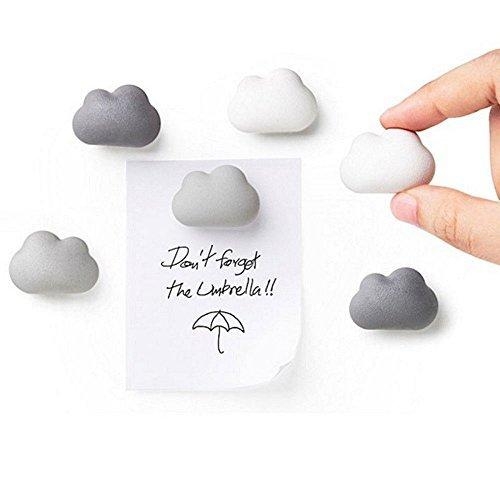 Novelty Fridge Magnets Cloud Magnets by Qualy Design Studio. Set of 6