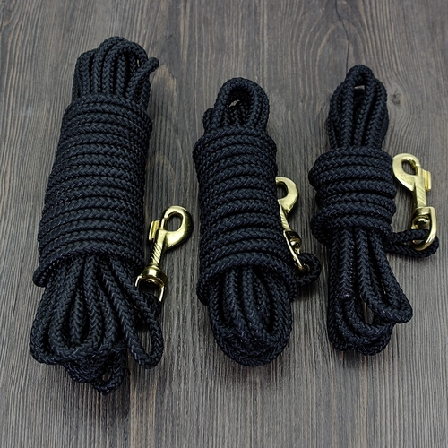 Main Nylon Dog Long Leash Pet Tracking Leash Black image