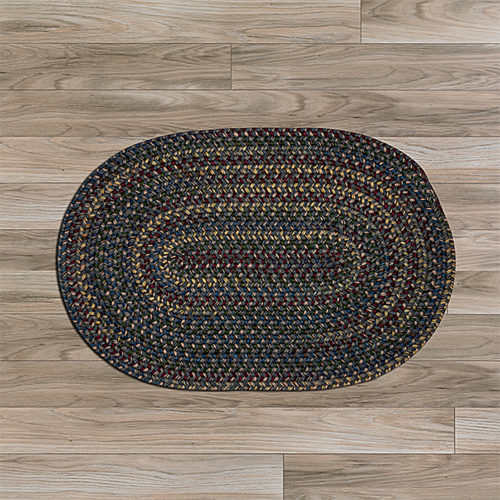 Colonial Mills Rug MN27R060X096 5 x 8 ft. Midnight Braided Rug  Charco