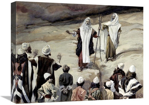 Global Gallery GCS-280434-22-142 22 in. Moses Forbids the People to Fo