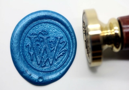 Alphabet Letter " W " Wax Seal Stamp , Sealing wax stamp