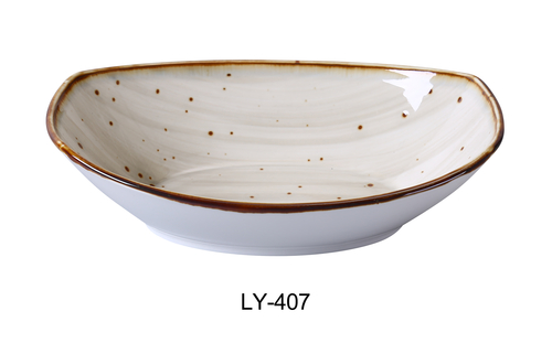 Yanco LY-407 Lyon Collection 7" Oval Bowl 10 oz