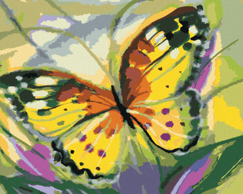 Paint by Numbers - YELLOW BUTTERFLY