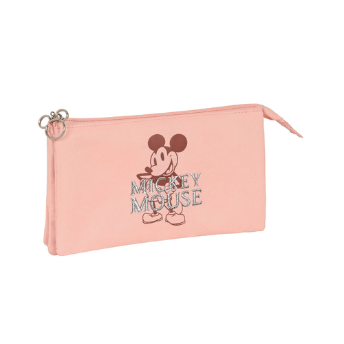 Triple Carry-all Mickey Mouse Clubhouse Cotton Pink 22 x 12 x 3 cm