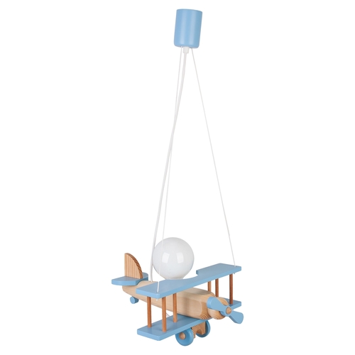 Hanging lamp Small blue-natural aircraft