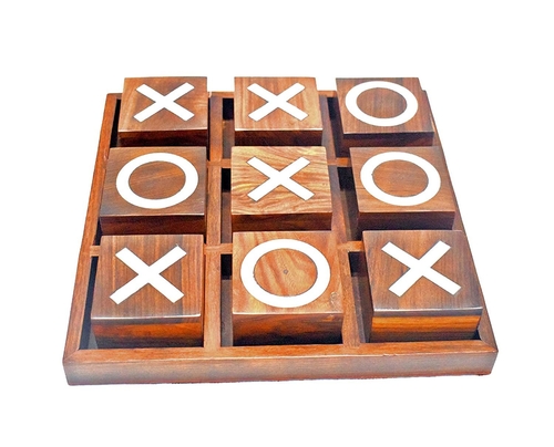Presents Wooden Tic Tac Toe | Noughts and Crosses Game || Portable