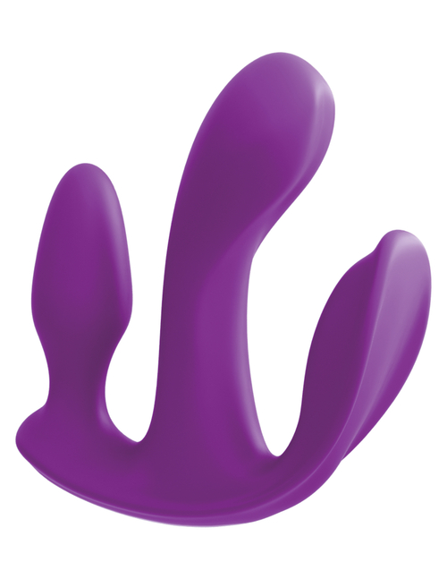 Threesome Total Ecstay Silicone Vibrator - Purple