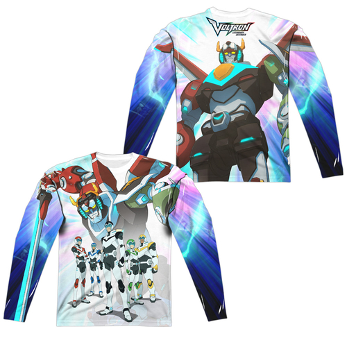 Trevco DRM334FB-ALPP-3 Voltron & Team Front & Back Print Adult Polyste