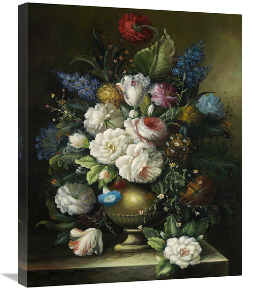 Global Gallery GCS-132537-2228-142 22 x 28 in. Ornamental Bouquet Art 