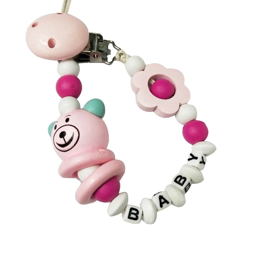 Dummy Boys Girls Infant Teether Bear Letters