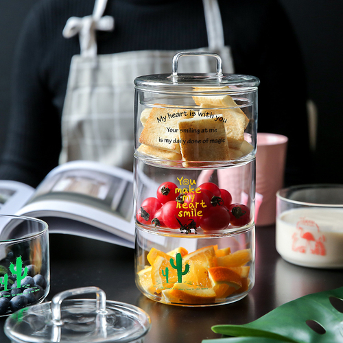 Stackable Glass Jars