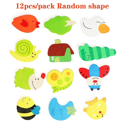 12pcs/pack Cute Stickers Early Educational Kids