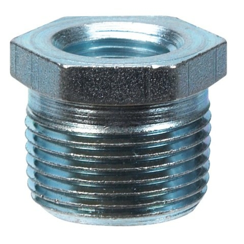 Billco 753288000100 Galvanized Steel Hex Bushing - 0.75 x 0.50 in. - p