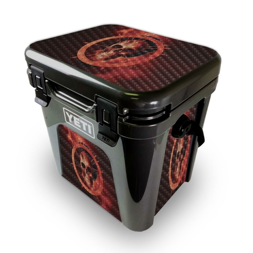MightySkins CF-YEROAD24-Blood Ring Carbon Fiber Skin for Yeti Roadie 2