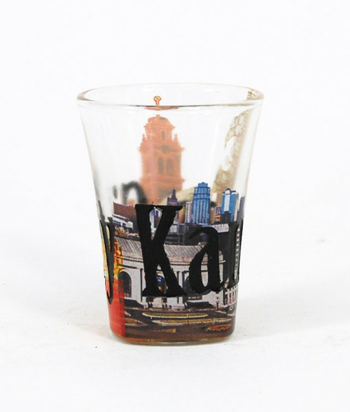 Americaware SGKNC01 Kansas City Full Color  Etched  Shot Glass