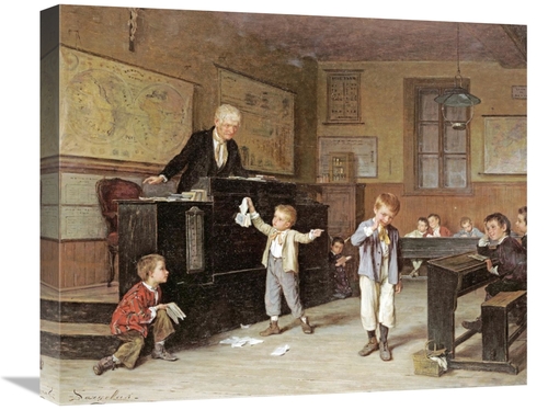 Global Gallery GCS-267912-22-142 22 in. The School Room Art Print - An