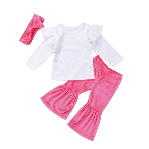 Little Girls 3 pcs Clothing Set Baby Girl T shirt