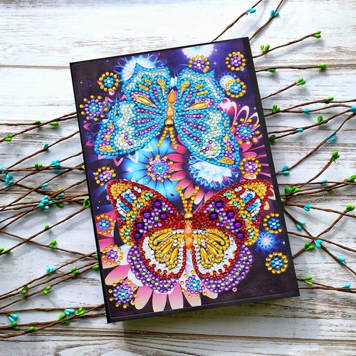 64 Pages Butterfly 5D Diamond Painting Notebook