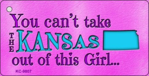 Smart Blonde KC-9807 Kansas Girl Novelty Metal Key Chain