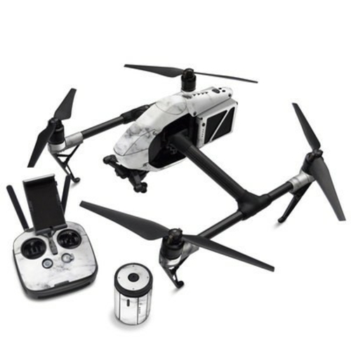 DecalGirl DJII2-WHT-MARBLE DJI Inspire 2 Skin - White Marble