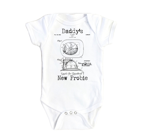 Main Firefighter Patent - Baby Boy Girl Clothes Infant Bodysuit Funny Cute image