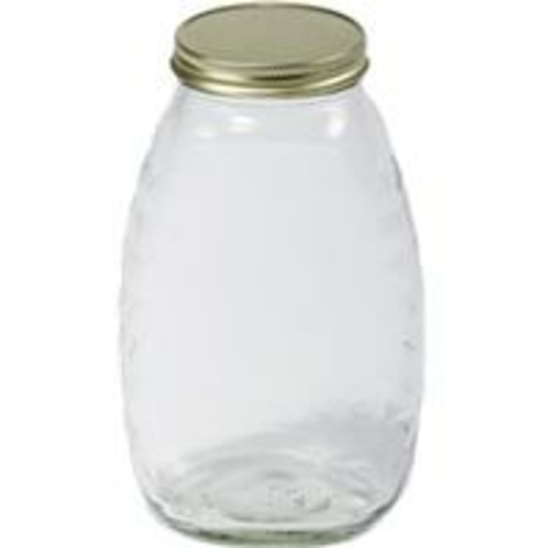 Miller Mfg 052859 Glass Honey Jar With Lids - 32 oz.