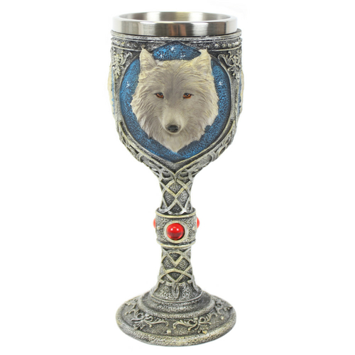 Resin Wolf Goblet