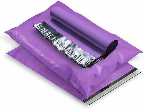 Purple Poly Mailers 9 x 12, Peel and Seal Poly Shipping Bags for Small