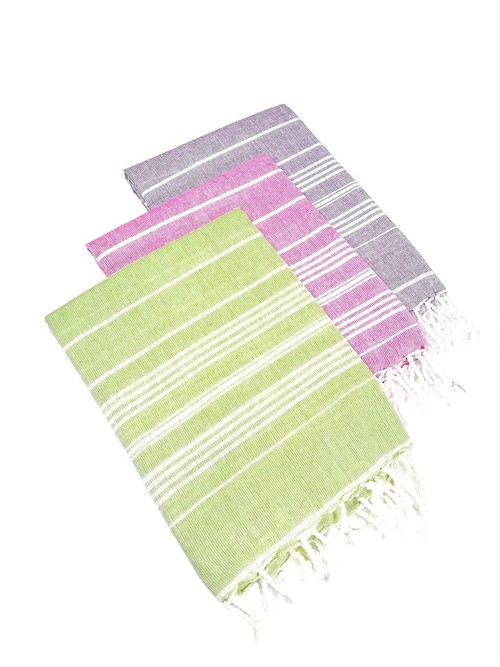 Beach, Bath & Turkish Towel Cotton (Pack of 3) 80 * 170 cm