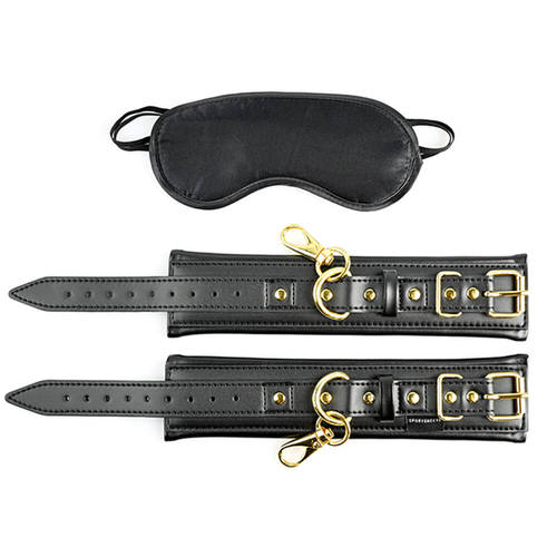 Pleasure Kit Sportsheets Cuffs and Blindfold Set Special Edition