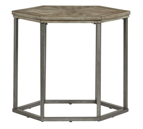 Progressive Furniture T379-04 Adison Cove Ash Blonde Hexagon End Table