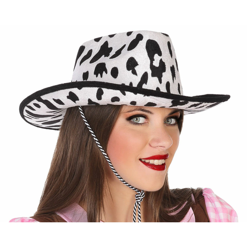 Cowboy Hat Adjustable neckband Cow White American Indian