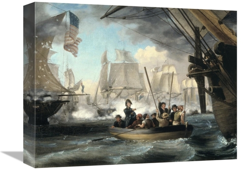 Global Gallery GCS-281715-16-142 16 in. Commodore Perry Leaving the La