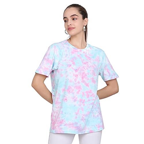 Women Abstract print Tshirt half sleeve Tshirt (Size-M)