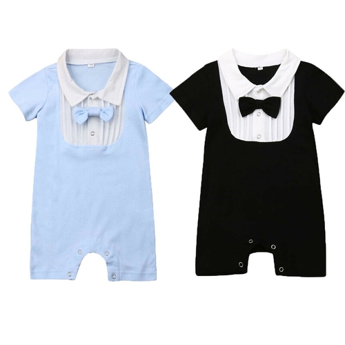 0 24M Summer Toddler Kids Baby Boy Gentleman Suit