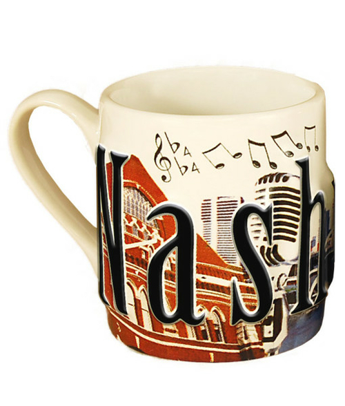 Americaware MMNVL01 Nashville Full Color Relief Mini Mug