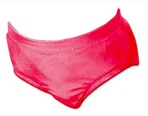 Pizzazz 1200M -RED -AM 1200M Adult Cheer Brief, Metallic Red - Med