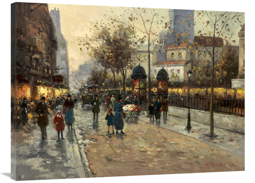 Global Gallery GCS-132418-3040-142 30 x 40 in. Early Evening in Montra