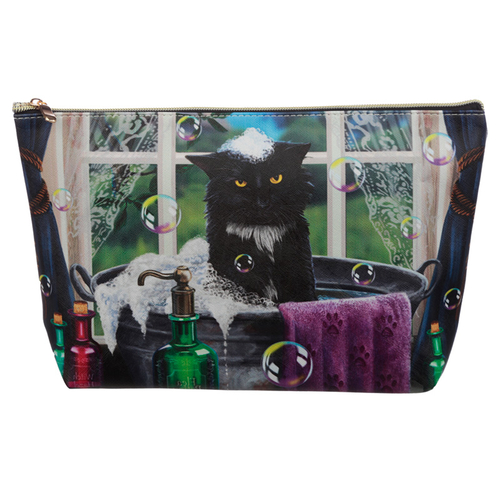 Large PVC Make Up Toiletry Wash Bag - Lisa Parker Bath Time Cat