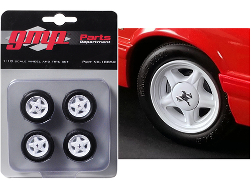 Pony Wheels and Tires Set of 4 pieces from \1992 Ford Mustang LX\"
