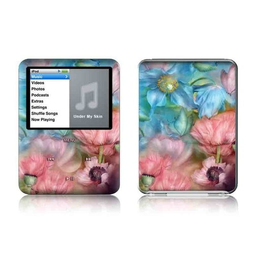 DecalGirl IPNT-POPPYGARDEN Apple iPod Nano 3G Skin - Poppy Garden